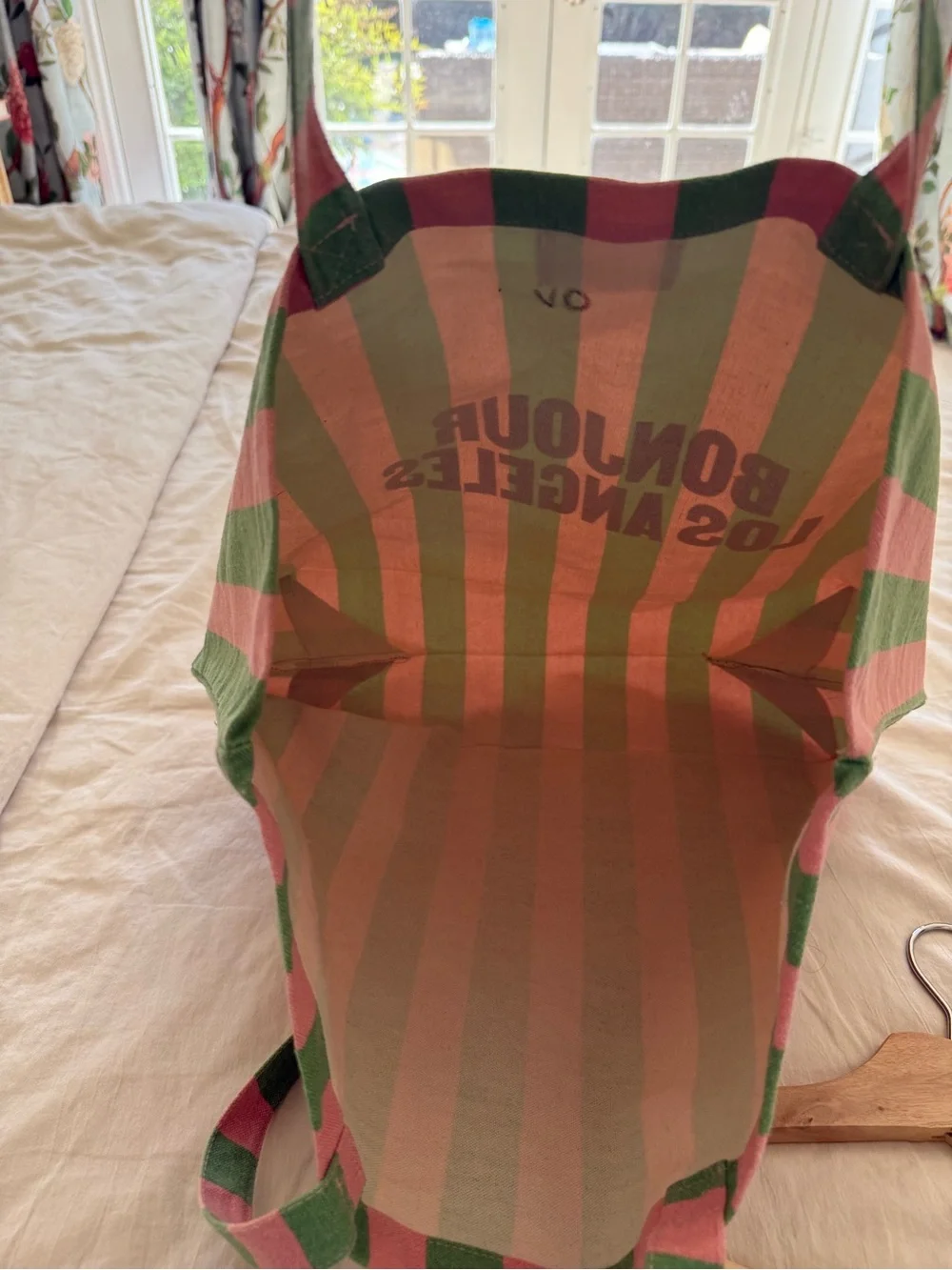 Sezane Cotton Tote Bag “Bonjour Los Angeles” - Picture 3 of 3